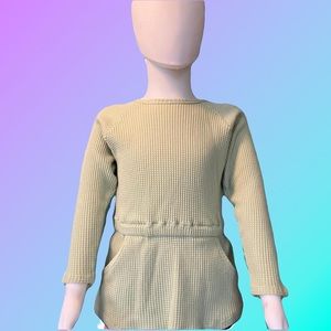 Girls Waffle Knit Babydoll TShirt, Size 18M